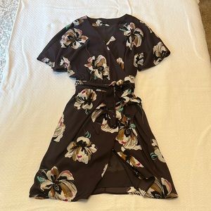 Floral wrap dress